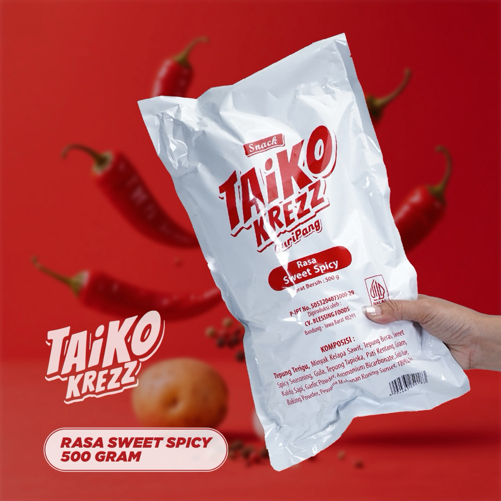 

Snack Taiko Krezz Guripang Makanan Ringan Lebaran - sweet spicy , sapi panggang, dan mix