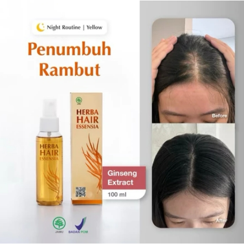 Hair tonic essential yellow / hair tonic essential kuning 100ml