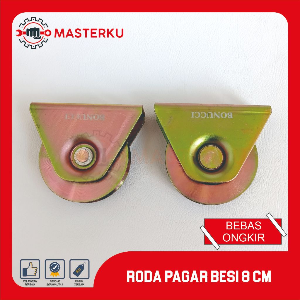 RODA BESI + RUMAH / RODA PAGAR BESI 8CM — REL