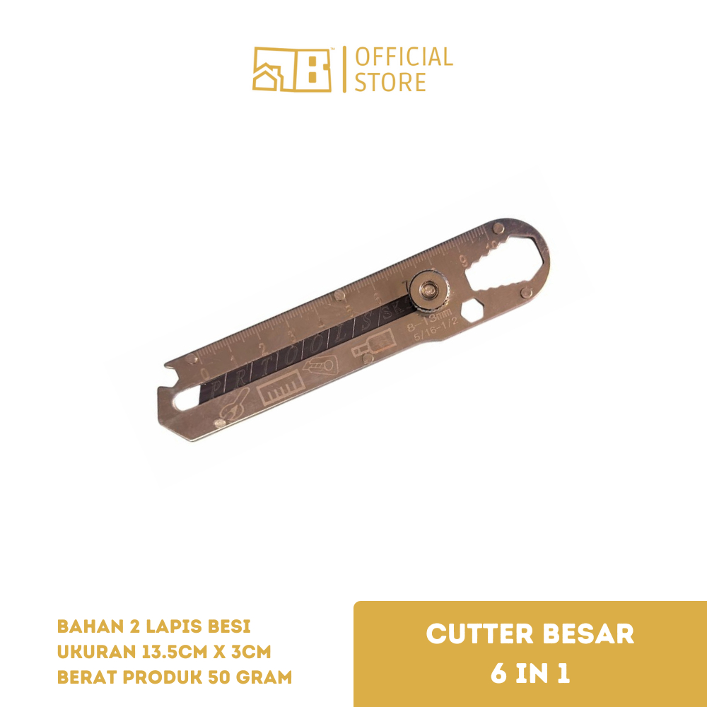 

[BESI] Pisau Cutter Besi Besar 13.5cm x 3cm by Bolong ID