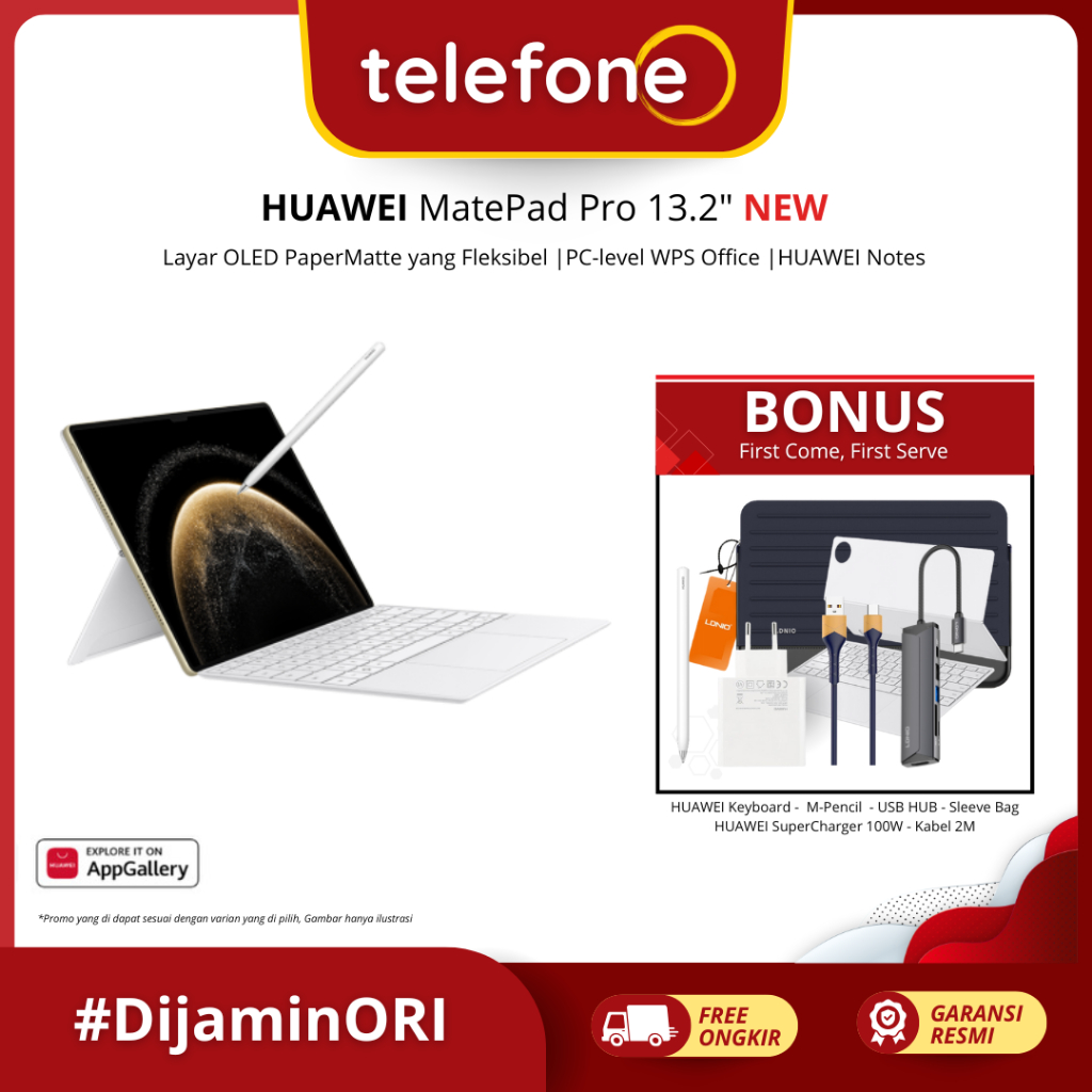 HUAWEI MatePad Pro 13.2" Tablet 2025 RAM 12GB/512GB  2.8K Flexible OLED PaperMatte Display | PC-leve