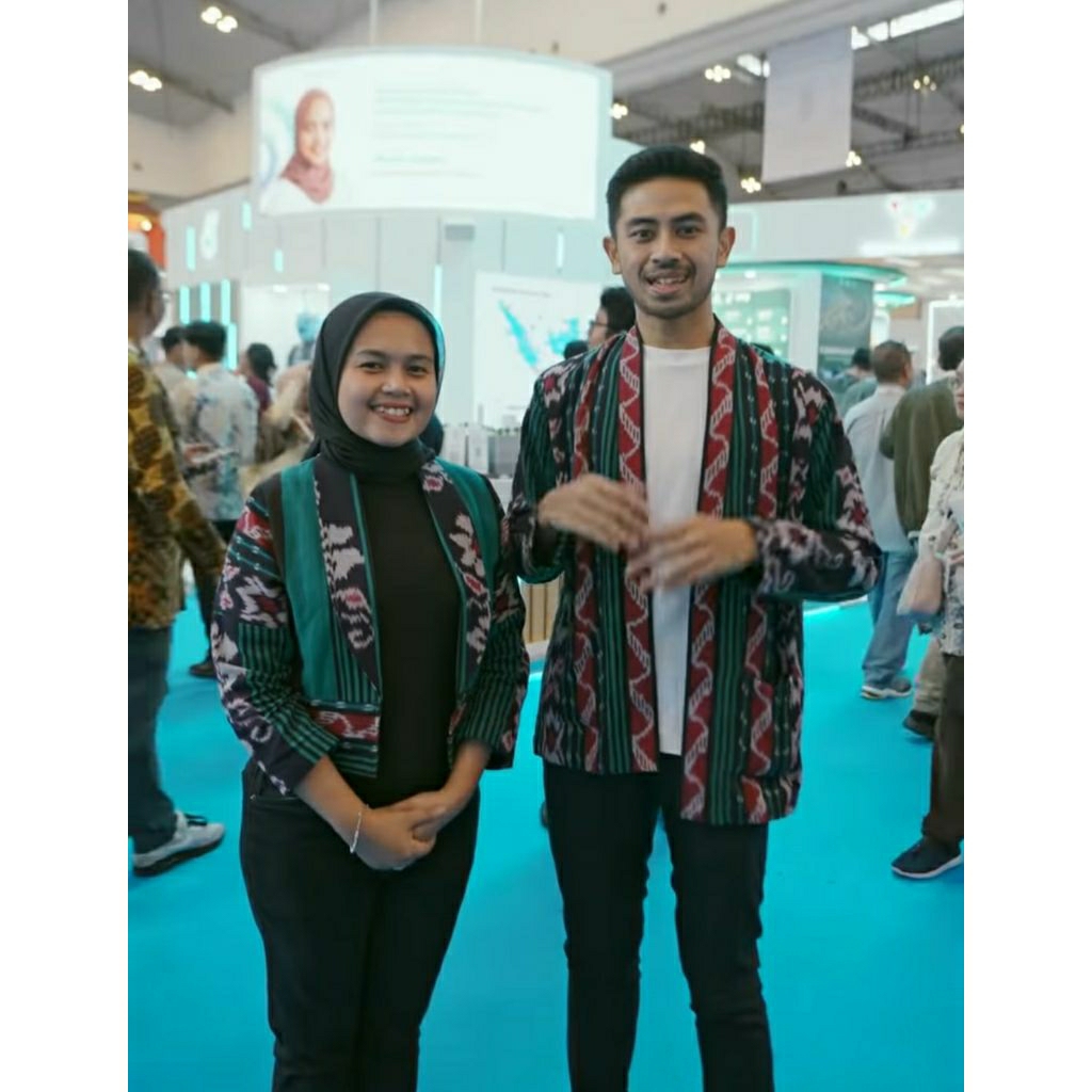 BAJU COUPLE PASANGAN ETNIK OUTER TENUN SUMBA UNIK