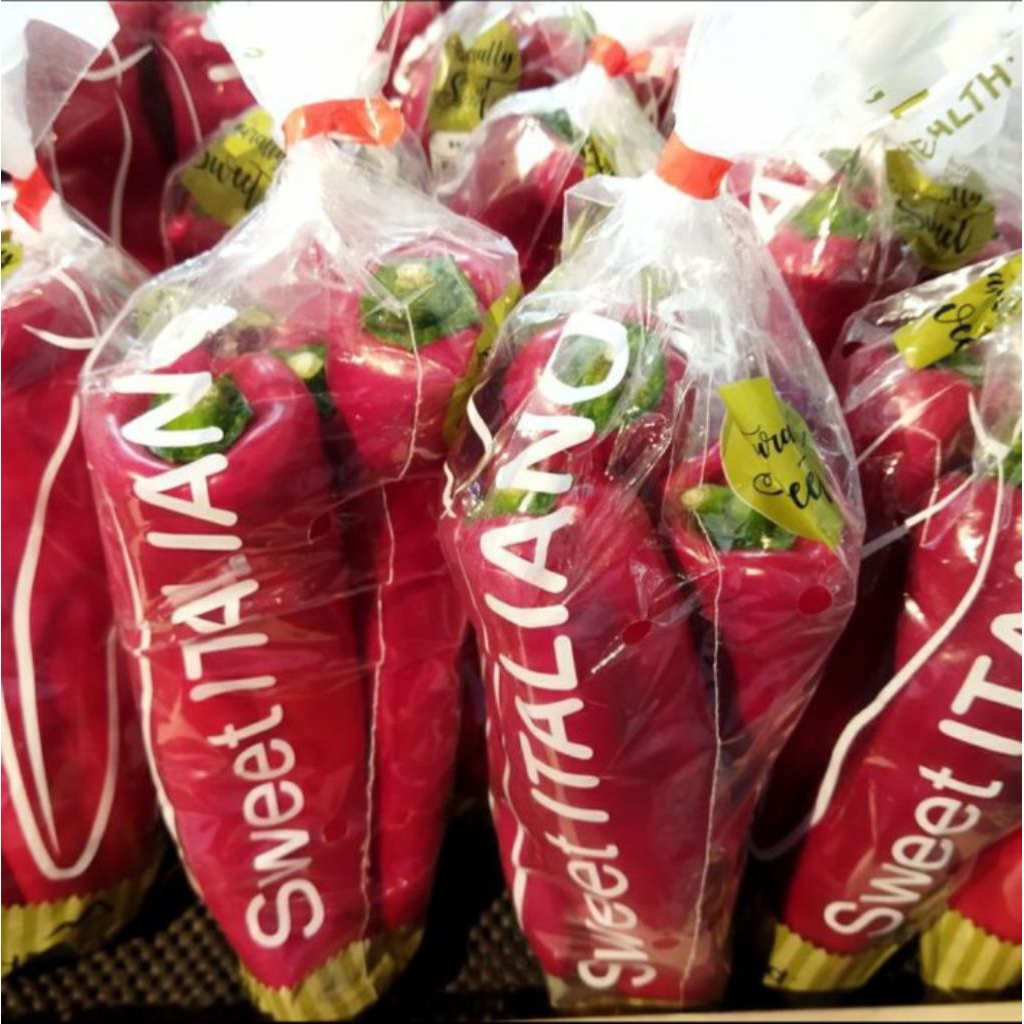 

Highland capsicum sweet Italiano / cabe merah import / pack