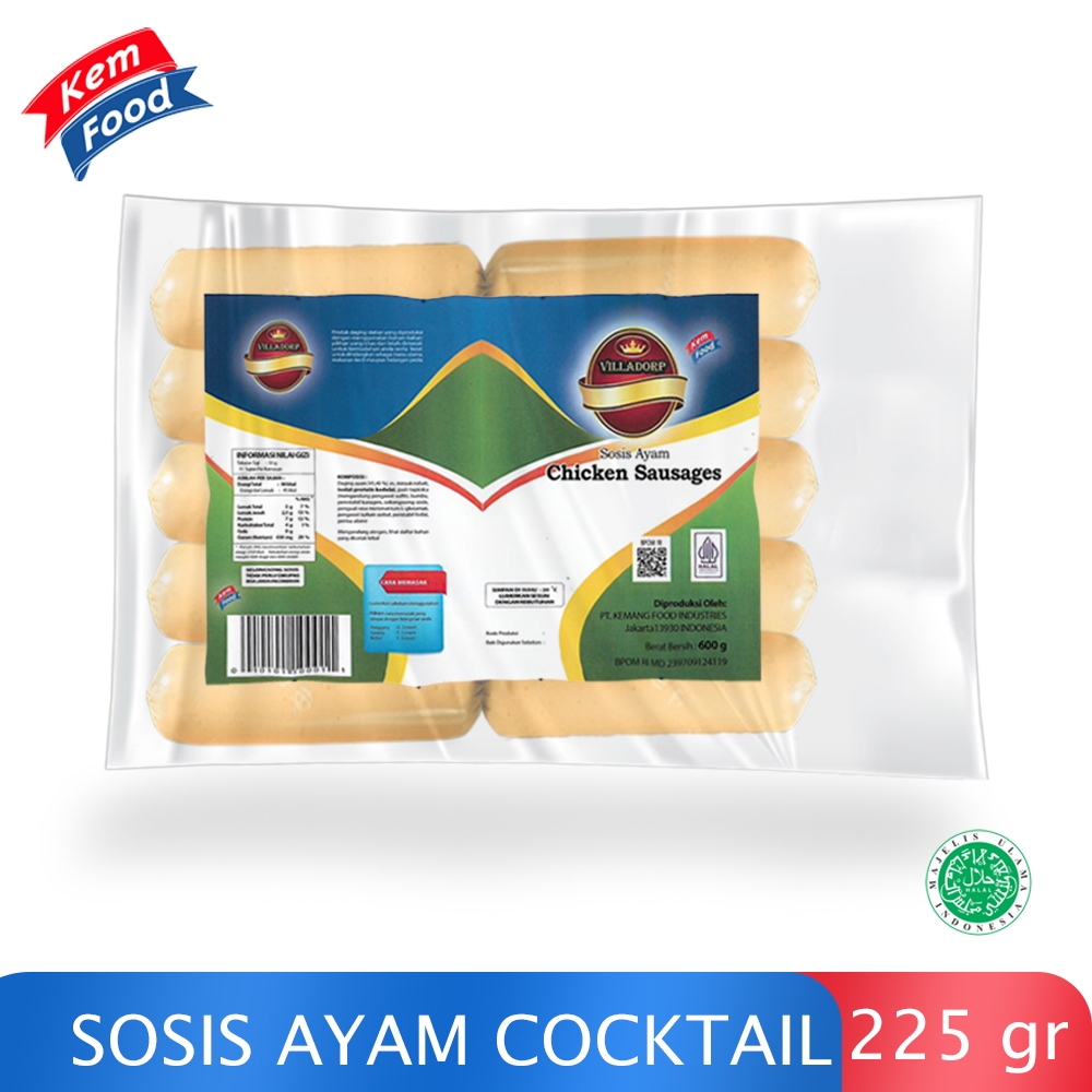 

Villadorp Sosis Ayam Cocktail Premium - 225 gr