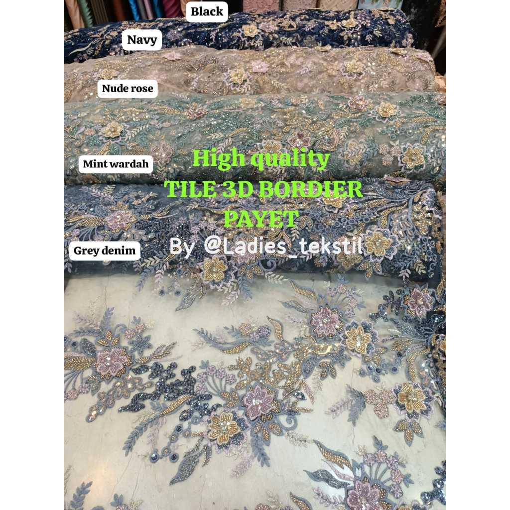 ( 018 )  Kain Tile 3D Bordier full payet