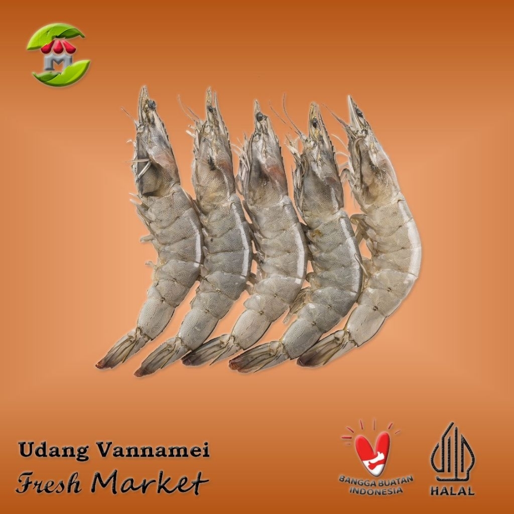 

[Bintaro] Udang Vannamei Utuh Pack 450gr - 500gr