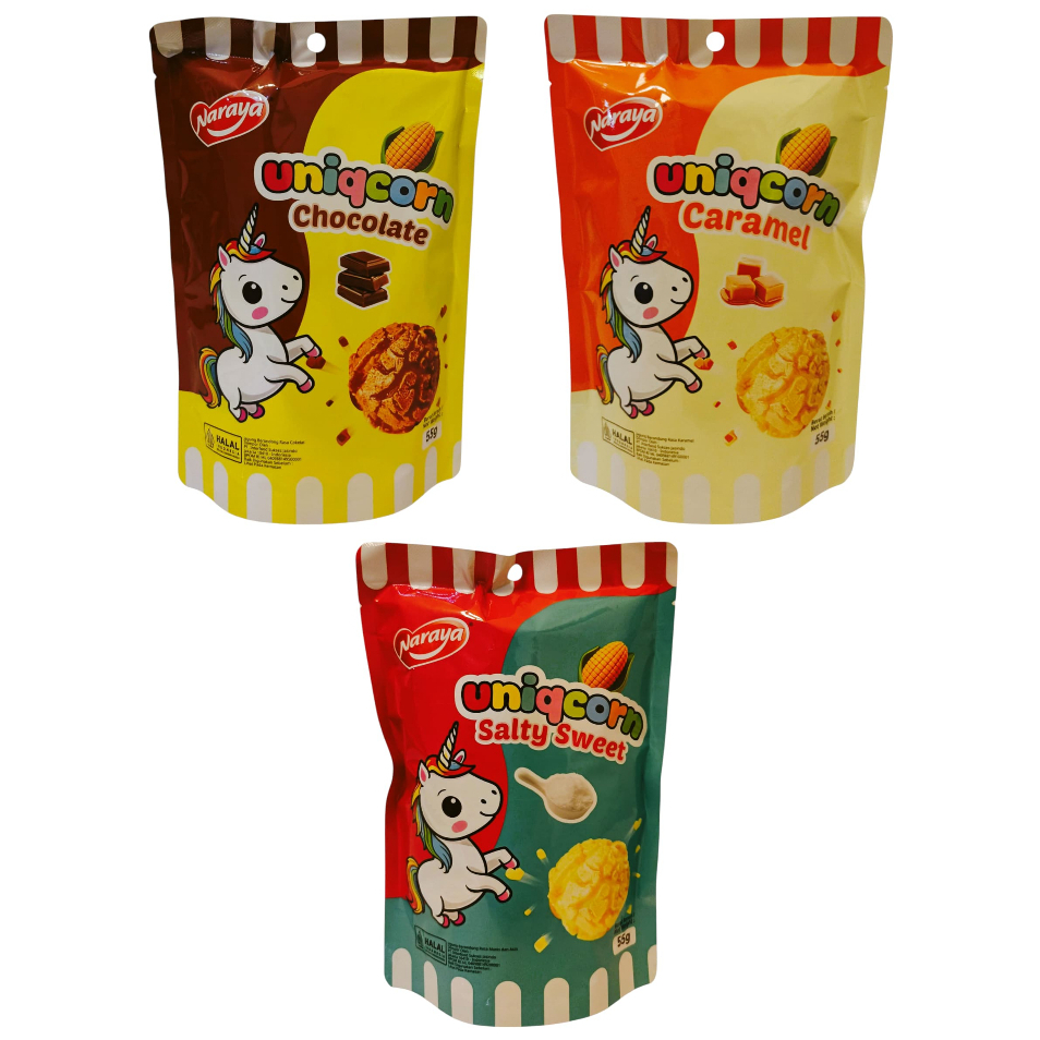 

NARAYA UNIQCORN Popcorn 55g Berondong Jagung Aneka Rasa