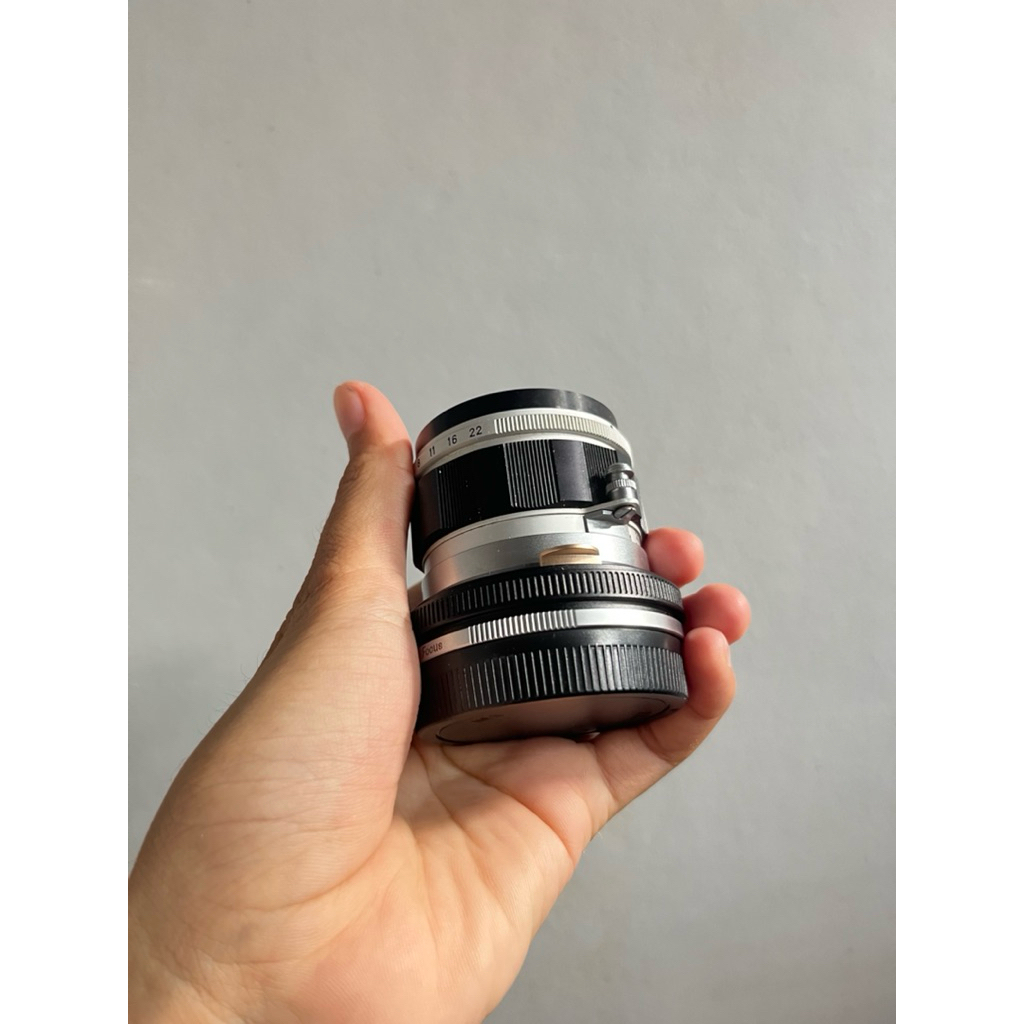 Lensa Canon LTM 50mm F 1.4 + adapter close focus 7 artisaan