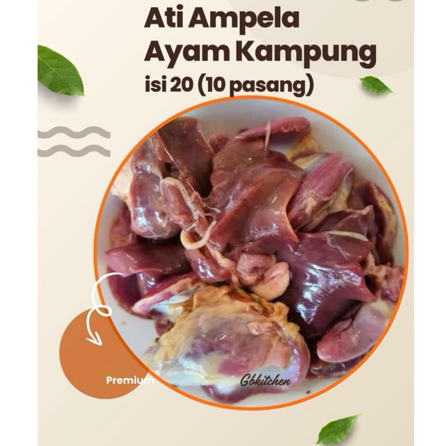 

ATI AMPELA AYAM KAMPUNG isi 10 pasang ati ampela