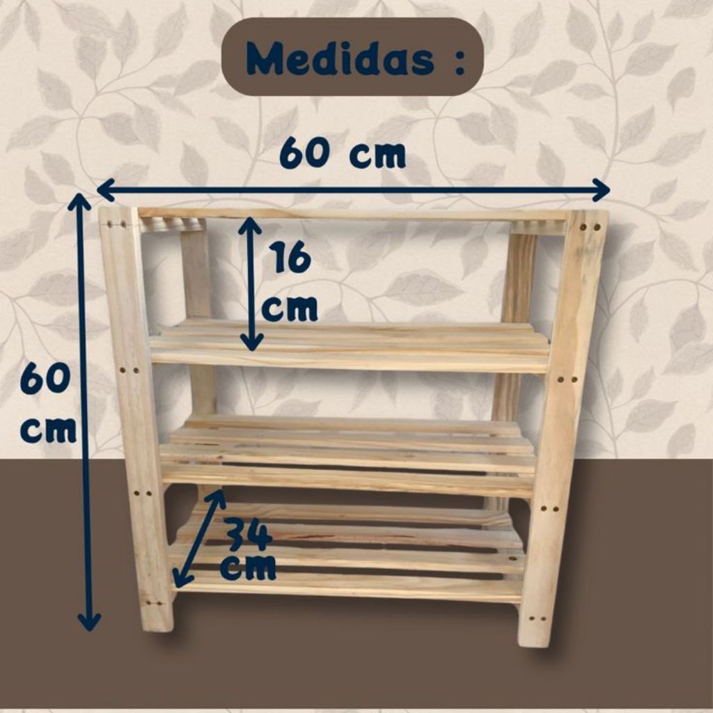 Rak Kayu Serbaguna Rak Kayu 4 Susun