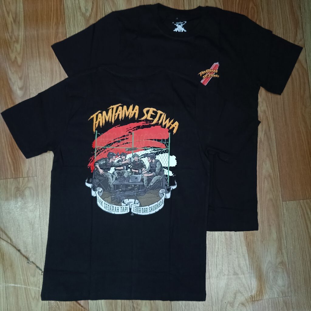 Baju Kaos Tactical Tamtama Sejiwa Katun Combed 24s Premium