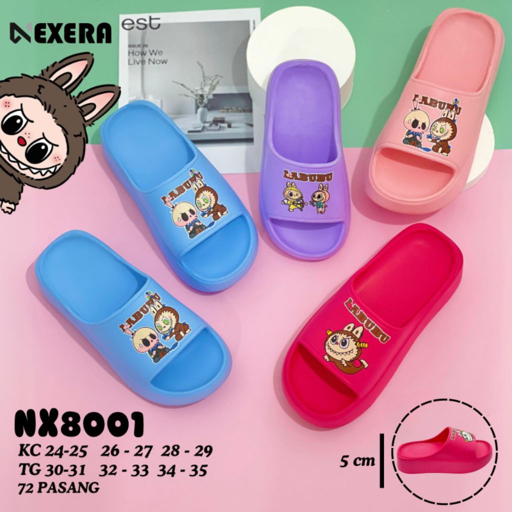 sandal anak perempuan tanggung selop trendy