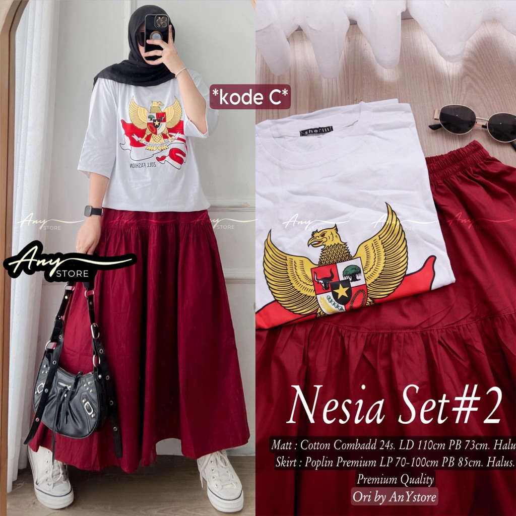 nesia#2 set hijab sporty olahraga set baju olahraga ori disha baju olahraga muslimah baju sepeda wan