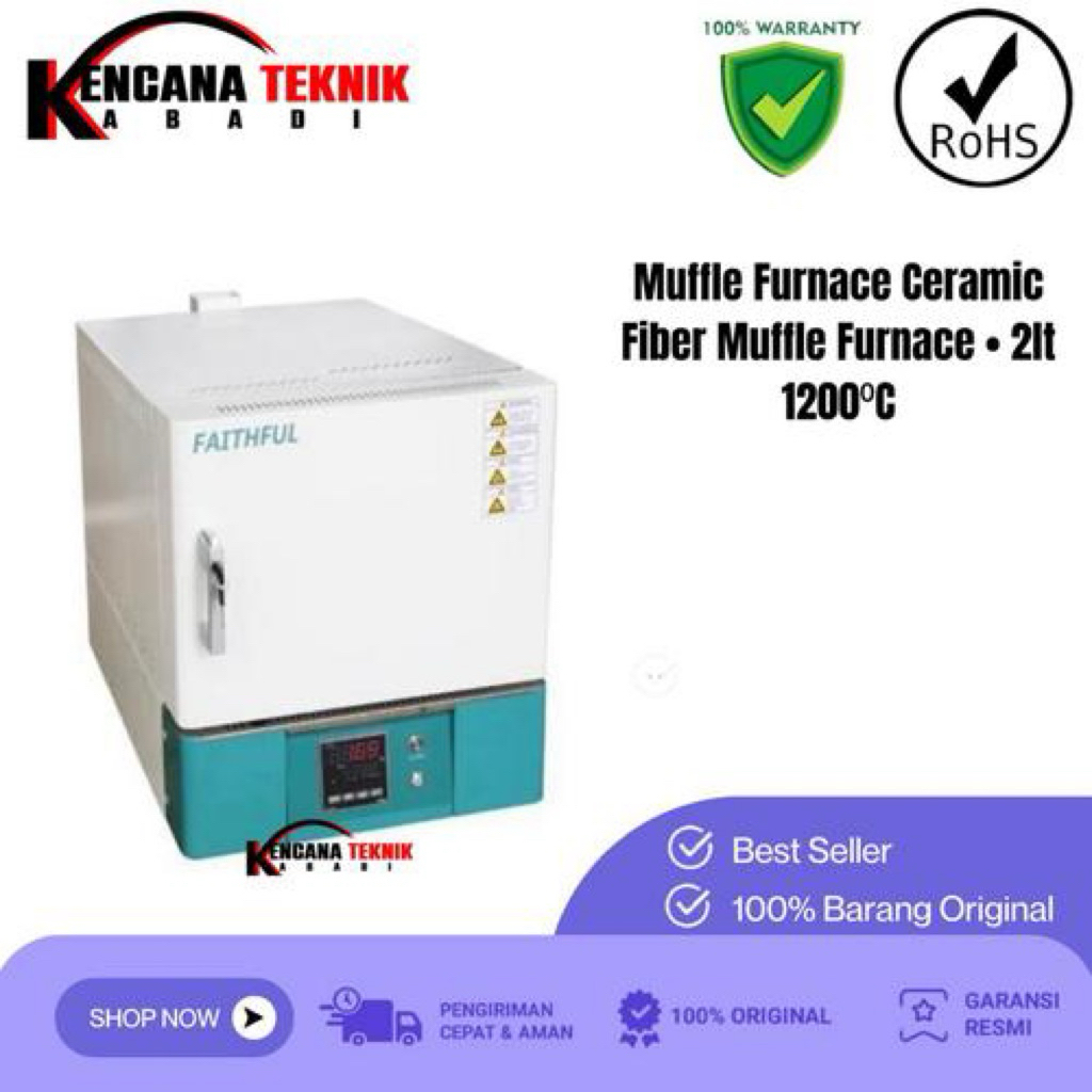 Muffle Furnace Ceramic Fiber Muffle Furnace • 2lt 1200⁰C