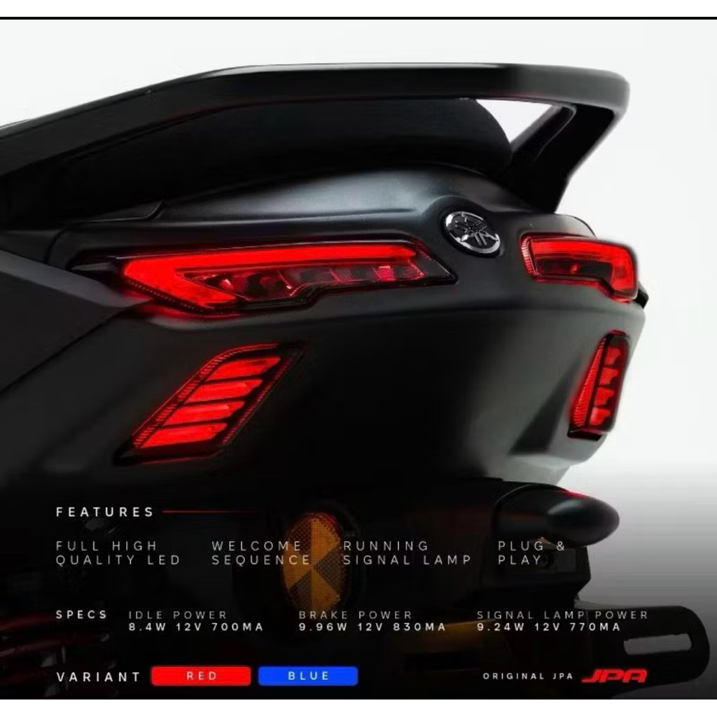 Lampu Stop JPA / Lampu Rem / Lampu Belakang Led + Sein NMAX NEO /TURBO ORIGINAL JPA