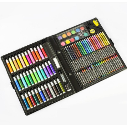 

TERMURAH 150 pcs Crayon Alat Lukis Anak Pensil Warna Cat Air Perlengkapan Menggambar Melukis Mewarnai Set Art Full Set pc Krayon 150pcs 150pc Pastel Pena Cat Air Kuas