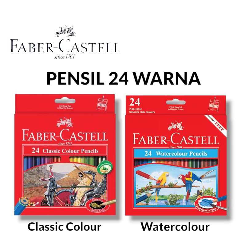 

KODE I57Y PENSIL 24 WARNA PANJANG FABERCASTELL ORIGINAL SET