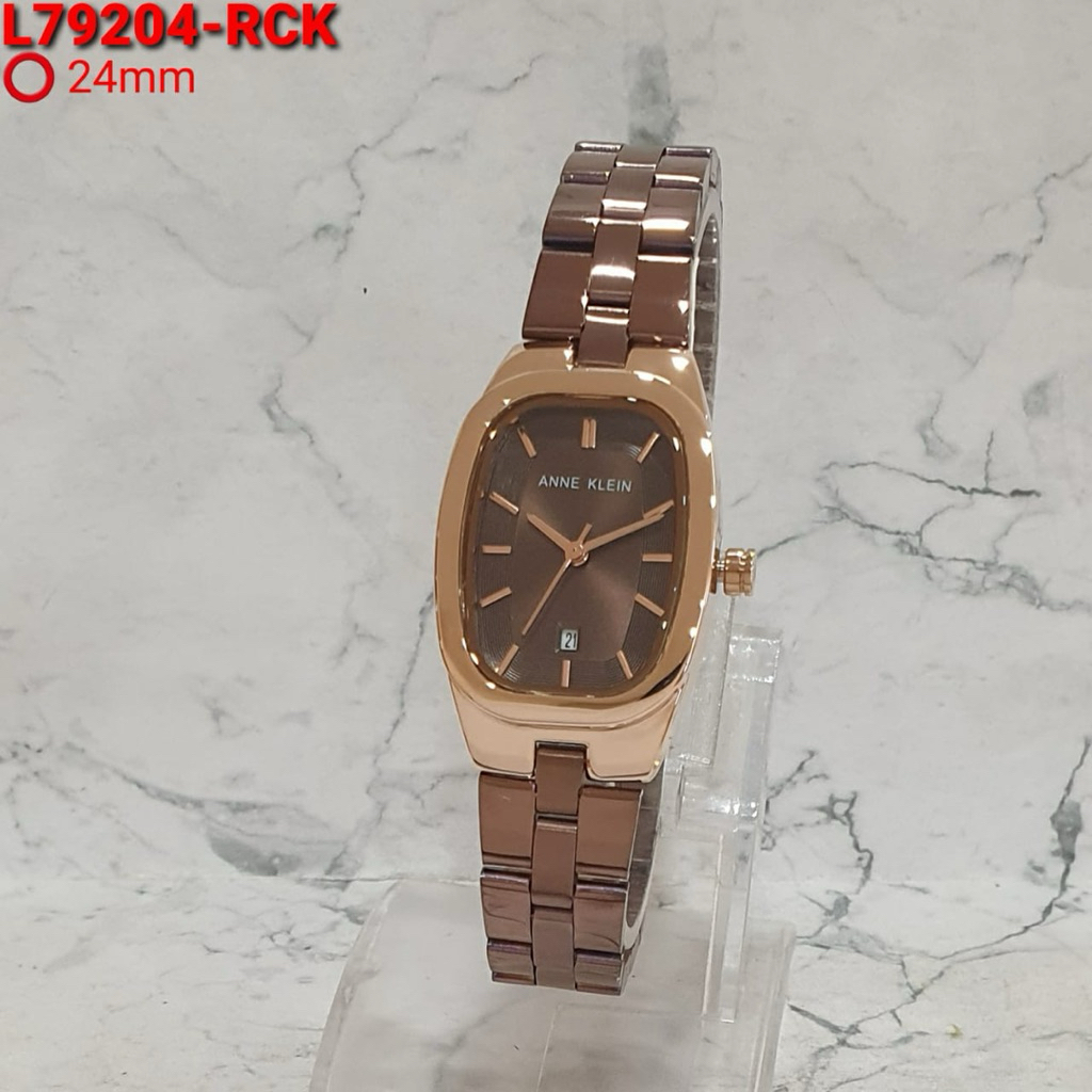 Jam Tangan Wanita Cewek Mini Premium Anne Klein Rantai Simpel Murah Original