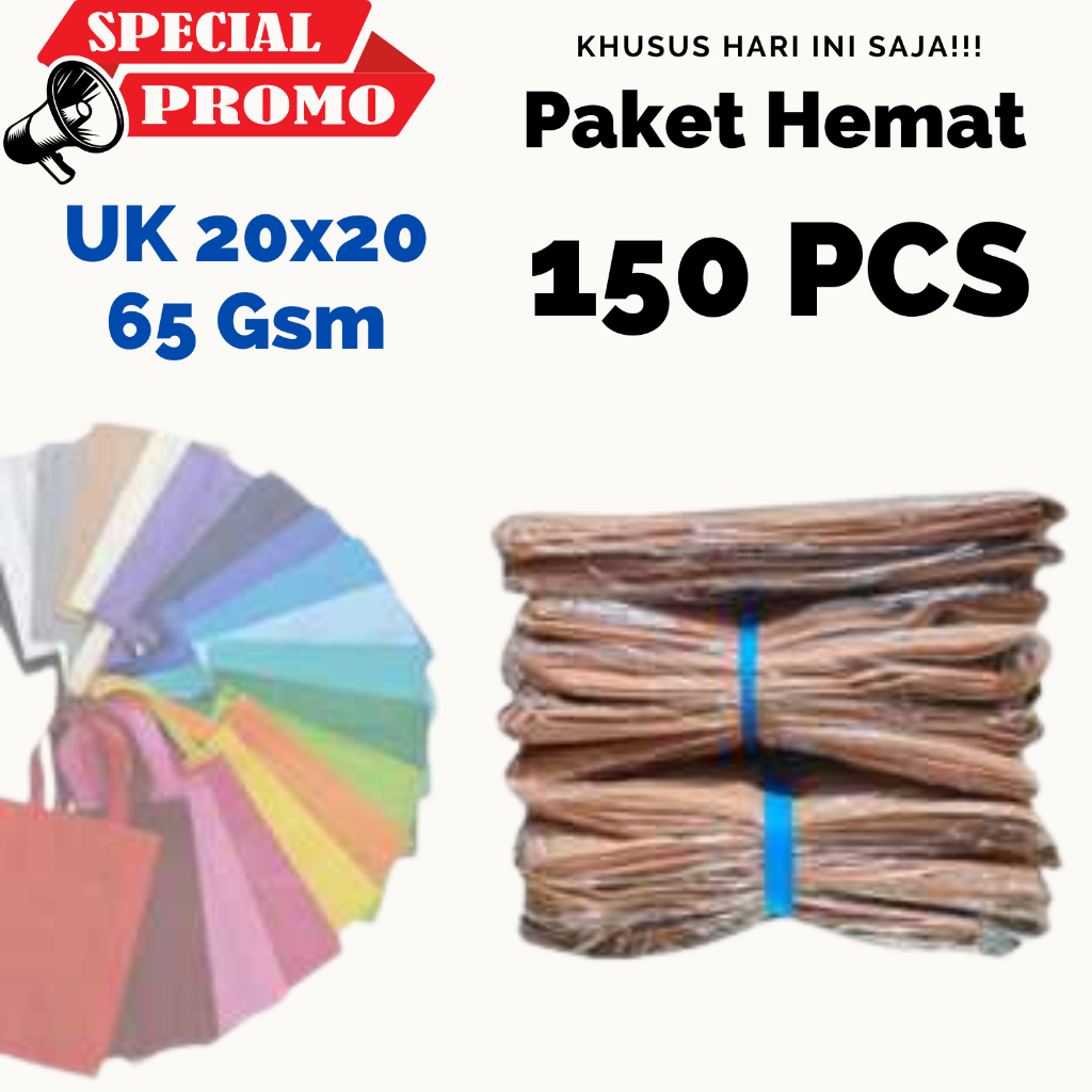 

(150 PCS) Paket Hemat Hls Box dus 20x20 Tas Kain Spunbond