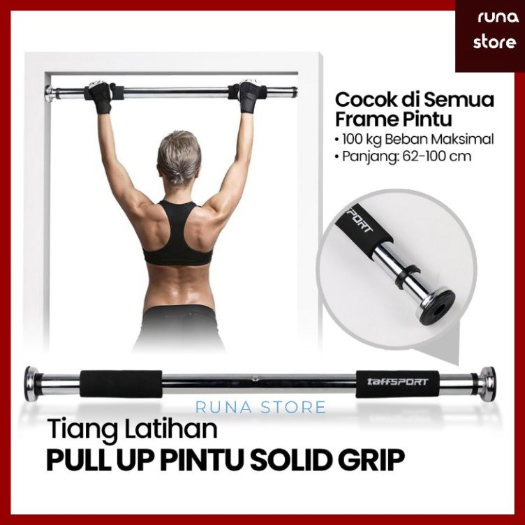 KODE R82Z Tiang Latihan Pull Up Pintu Door Gym Bar Solid Grip 621cm