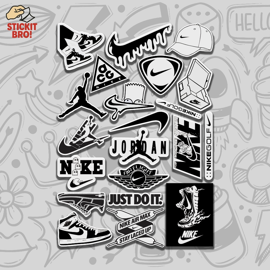 

Sticker Pack SPECIAL VOL 03 Aesthetic Vynil Anti Air Potongan KissCut Tumblr Helm Laptop BLACK & WHITE