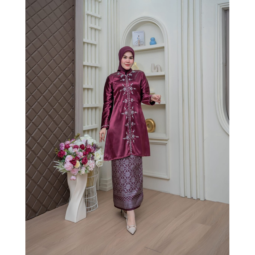 Kebaya Baju Kurung Payet - Kebaya Baju kurung Payet - Kebaya Seragam payet songket - Kebaya Kondanga