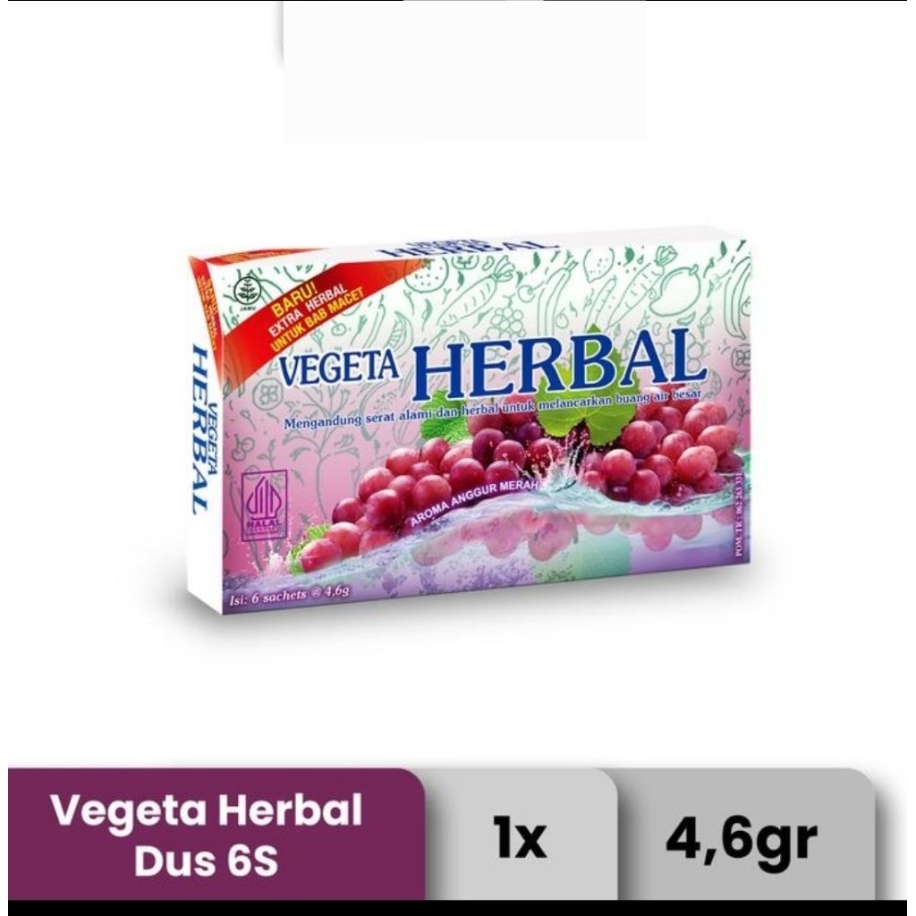 

VEGETA HERBAL RASA ANGGUR ISI 6 SACHET