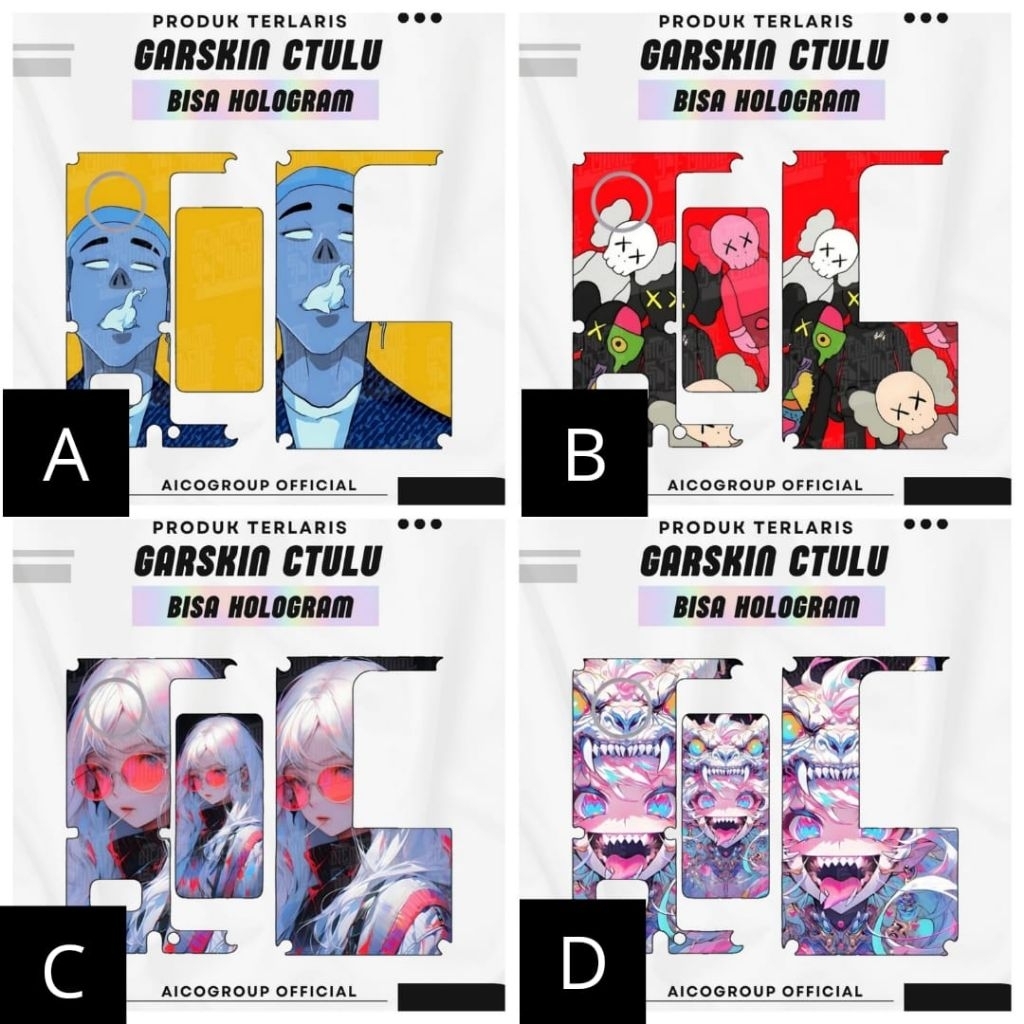 

Stiker Hologram & Non Hologram.