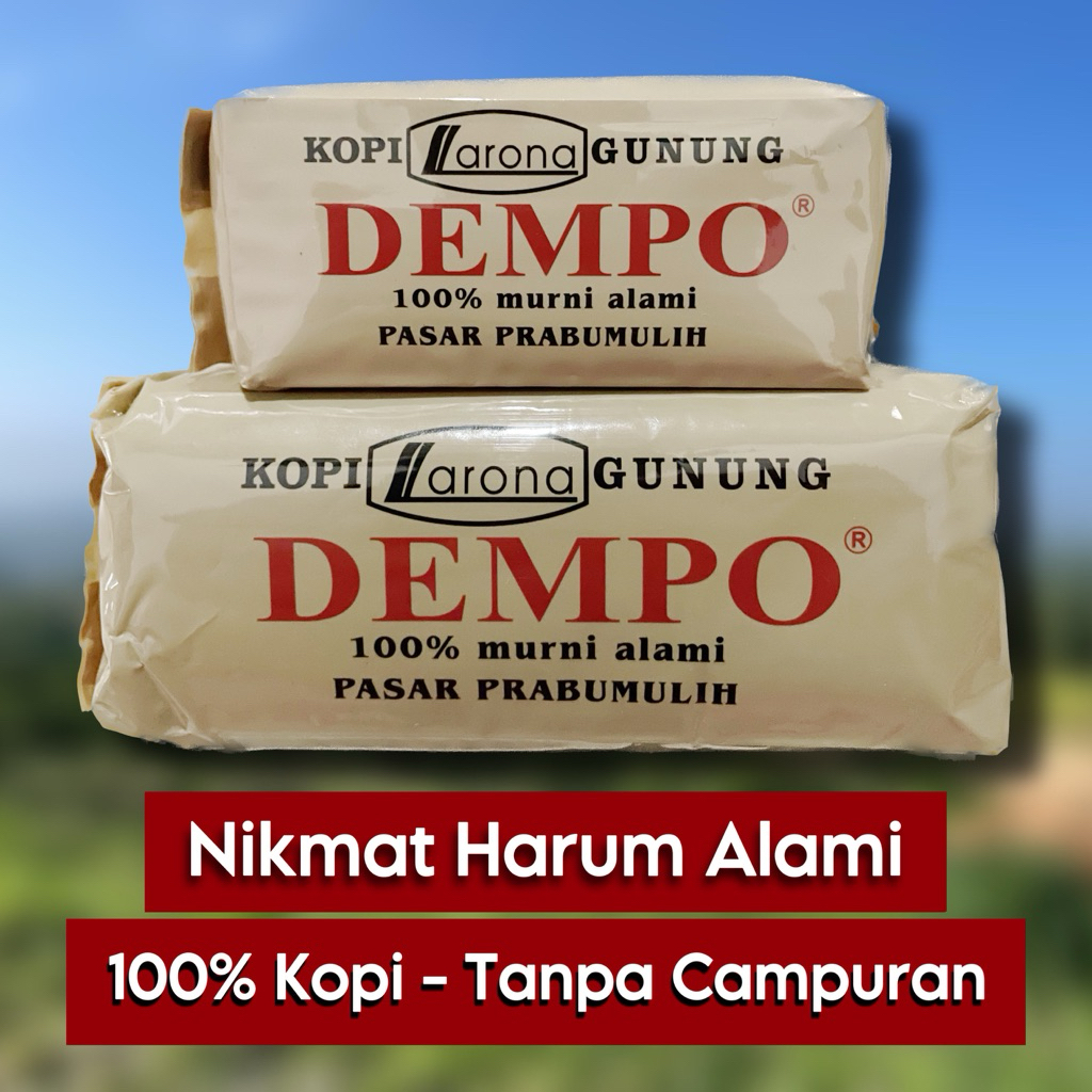 

Kopi Dempo - Pilih Ukuran | Kopi Larona Gunung Dempo | Kopi Bubuk Hitam Robusta Semendo Muara Enim Khas Sumatera Selatan
