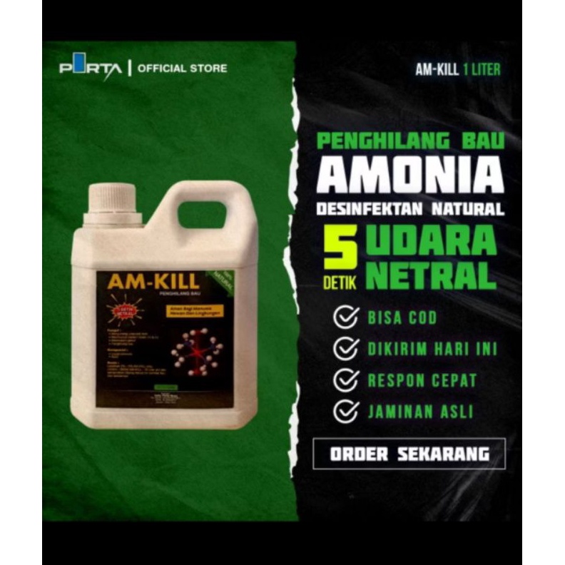 KODE L1E AM KILL 1L PENGHILANG BAU AMONIAK KOTORAN AYAM PENGHILANG BAU KANDANG OBAT PENGHILANG BAU K