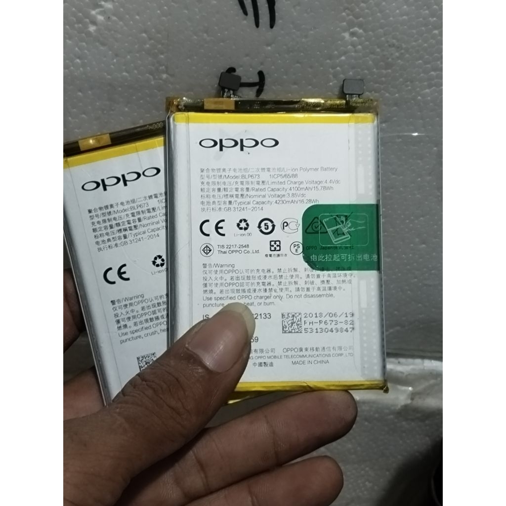 baterai Oppo a3s baterai Oppo a31 blp673 oppo a5s original cabutan
