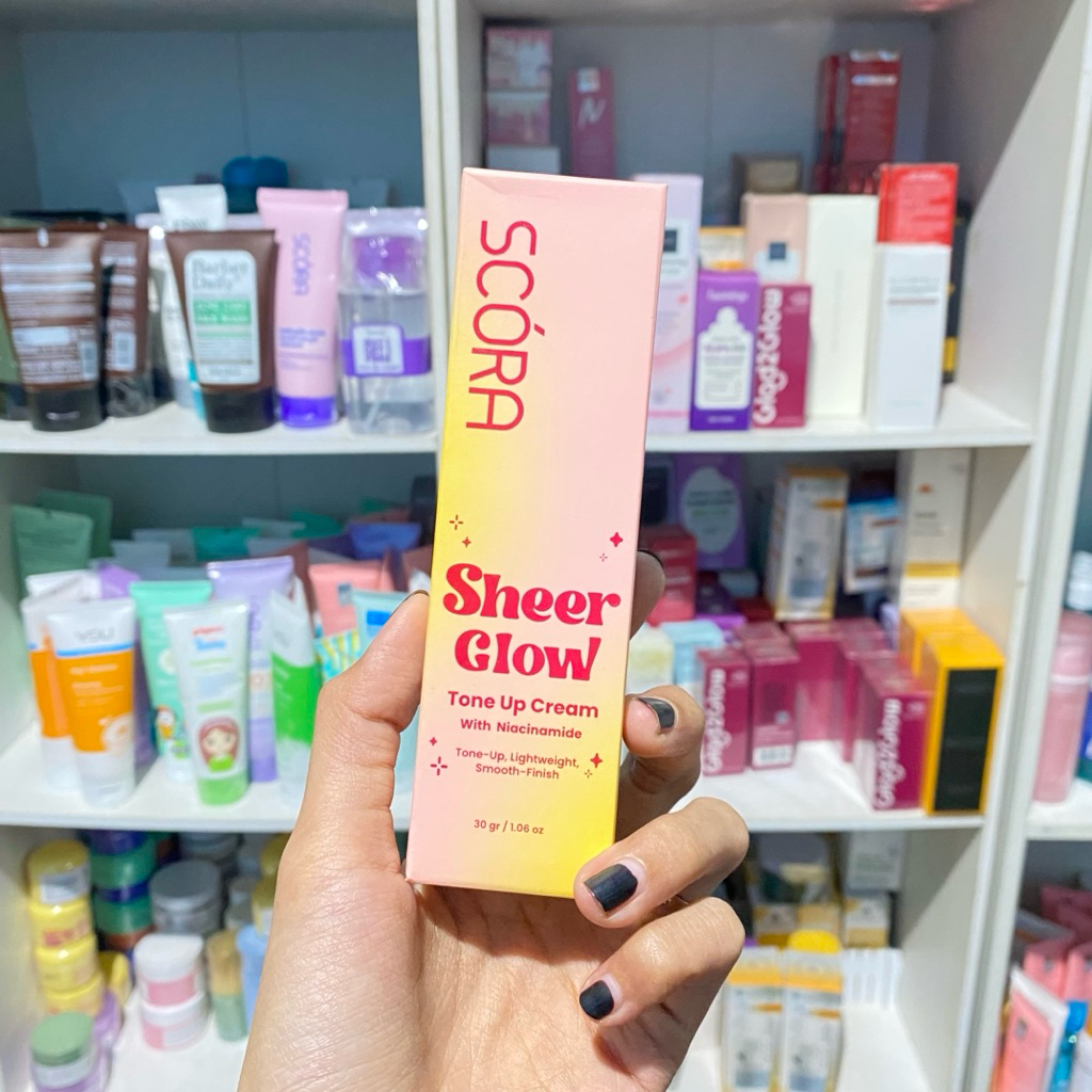 S C O R A  Sheer Glow Tone Up Cream 30gr | Jaminan ori