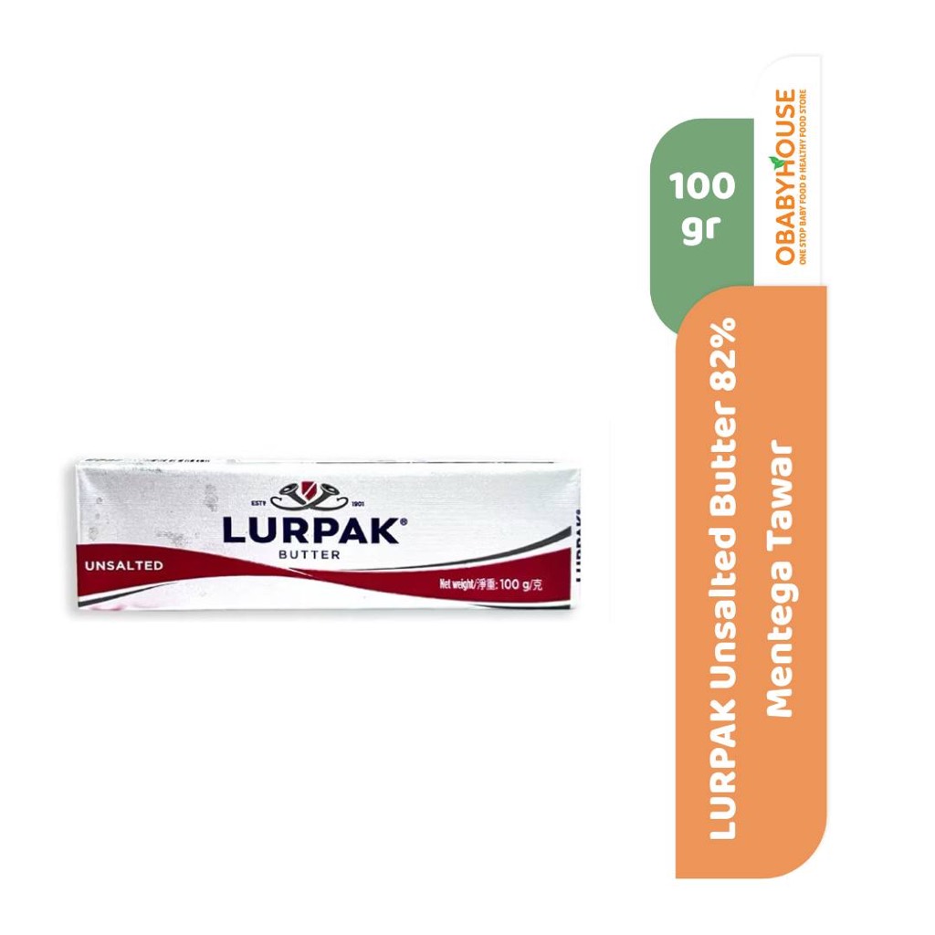 

LURPAK Unsalted Butter 82% Mentega Tawar 100 gr