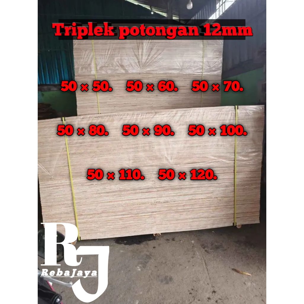 Triplek potongan 12mm mulai 50cm Triplek Semi meranti