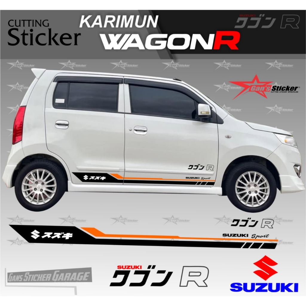 Cutting Sticker Suzuki Karimun WagonR Variasi Sticker Pintu Mobil Karimun WagonR