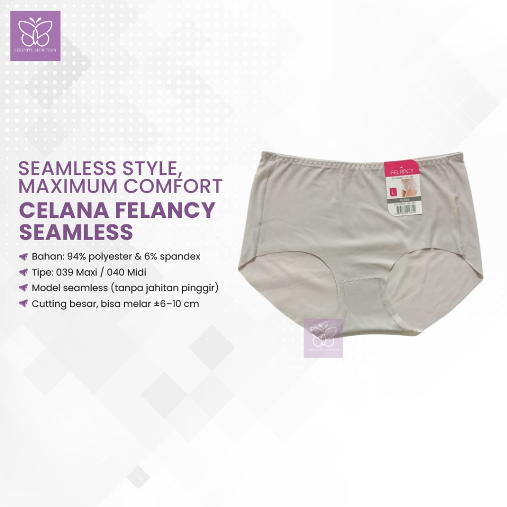 Celana Dalam Wanita High Maxi Waist Nyaman Dipakai Lembut Elastis Anti Lembab Menyerap Keringat CD F