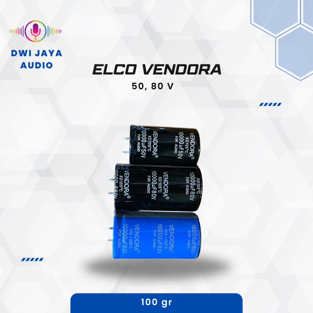 Elco Vendora 50 80 V Biru Hitam | Elko Vendora 50 dan 80 Volt
