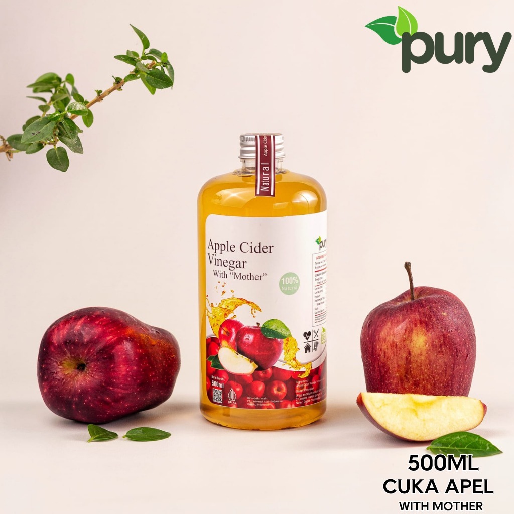 

PURY - Cuka Apel 500ml / Apple Cider Vinegar With Mother