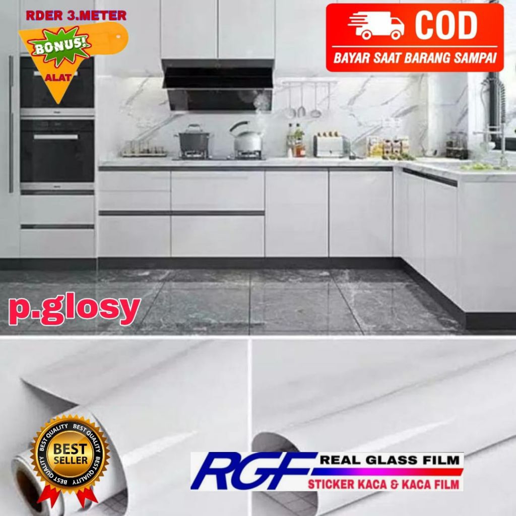WALLPAPER STIKER DAPUR/WALLPAPER STIKER KAYU/HPL STIKER DAPUR/WALLPAPER STIKER PUTIH/WALLPAPER STIKE