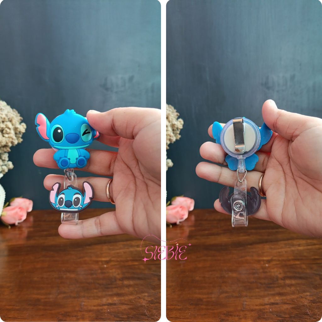 

ID badge holder Disney and Sanrio Character || Badge Clips Pulls Lanyard