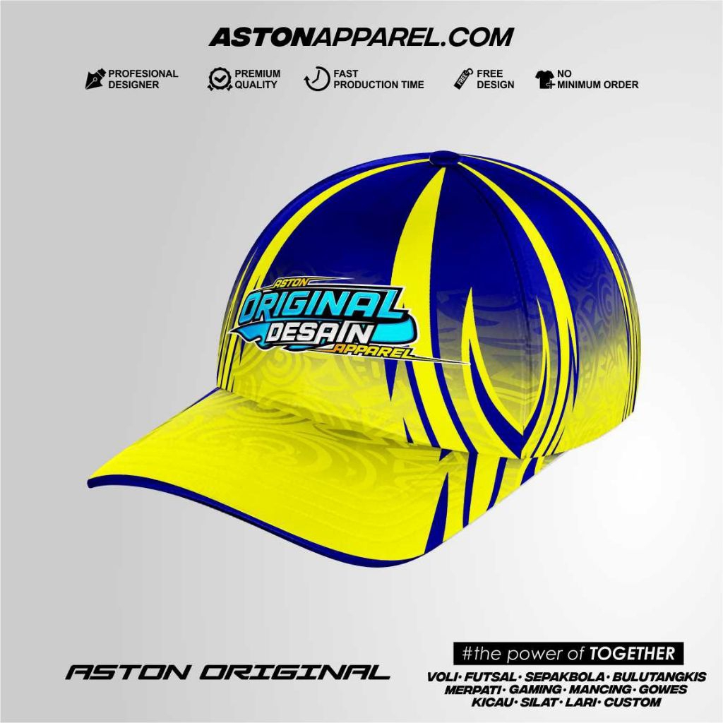 Topi Fullprinting Kain / Topi Custom / Topi Pria