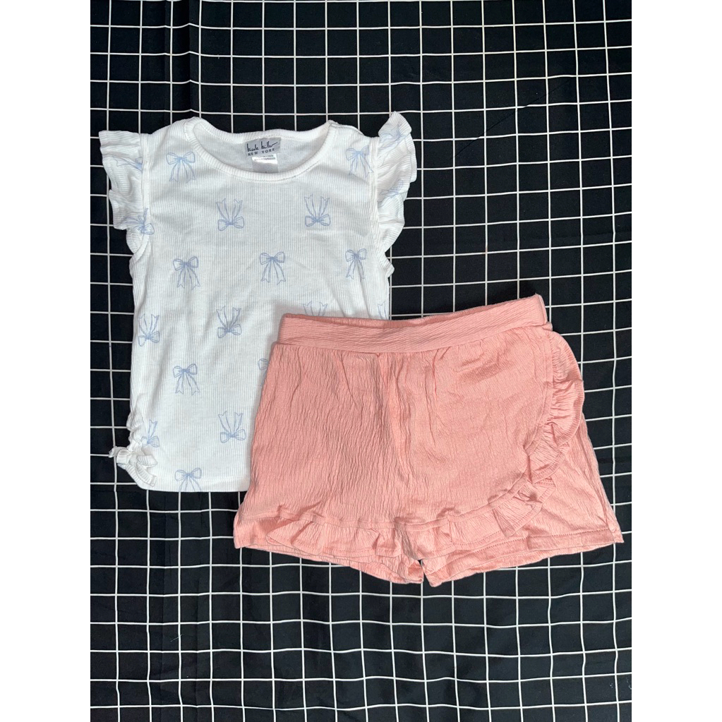 set nicole miller, draped james, pekkle mix brand pendek