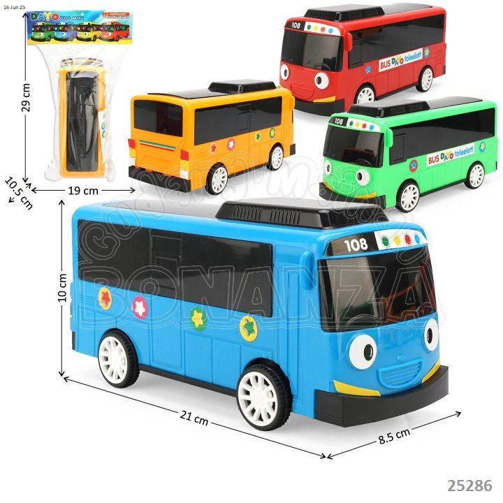 [Bonanza] Mainan Anak Bus Bis Tayo Dayo Bus Mini