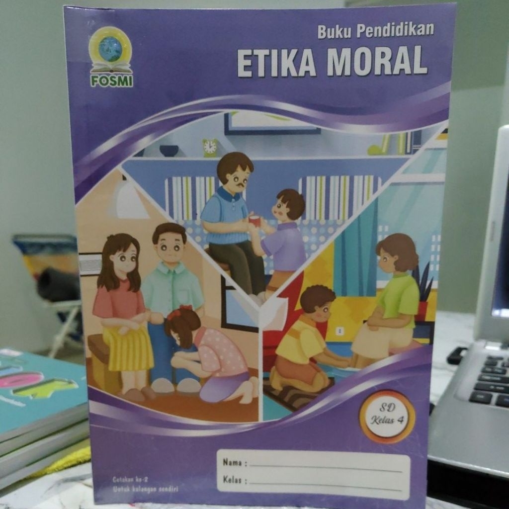 Buku pendidikan etika moral kelas IV 4 SD sekolah maitreyawira bekas