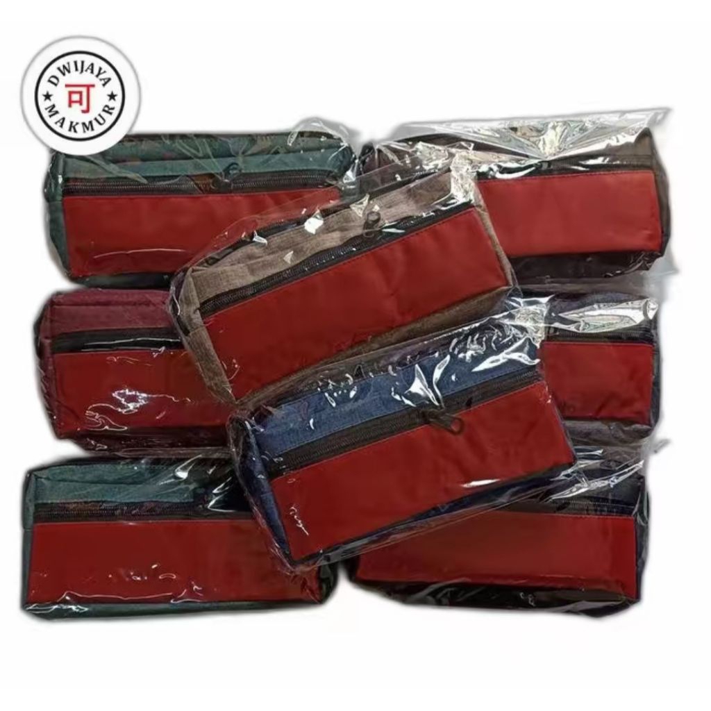 

Kotak Pensil Kain Zipper / Tempat Pensil Pen