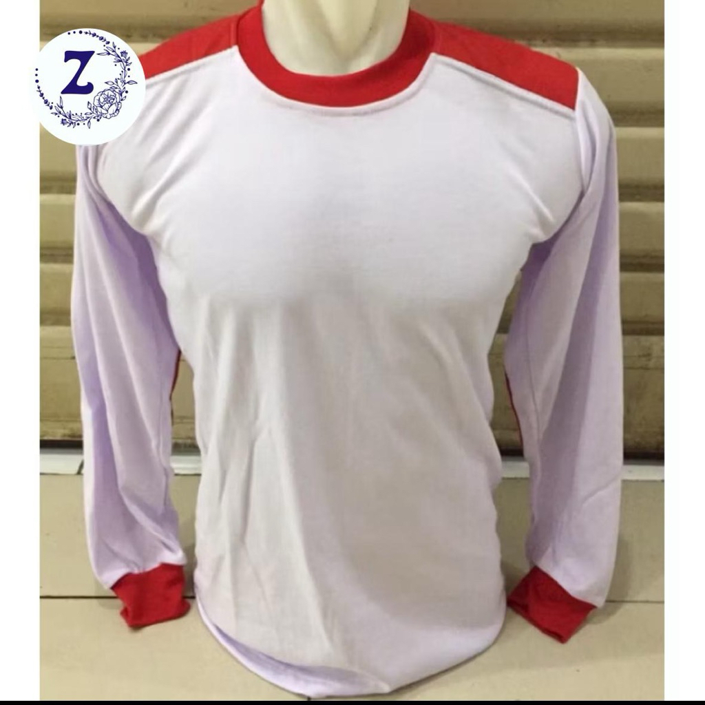 Kaos Paskibra Putih Lengan Panjang Polos/Logo Bendera/Logo Bendera Pusaka