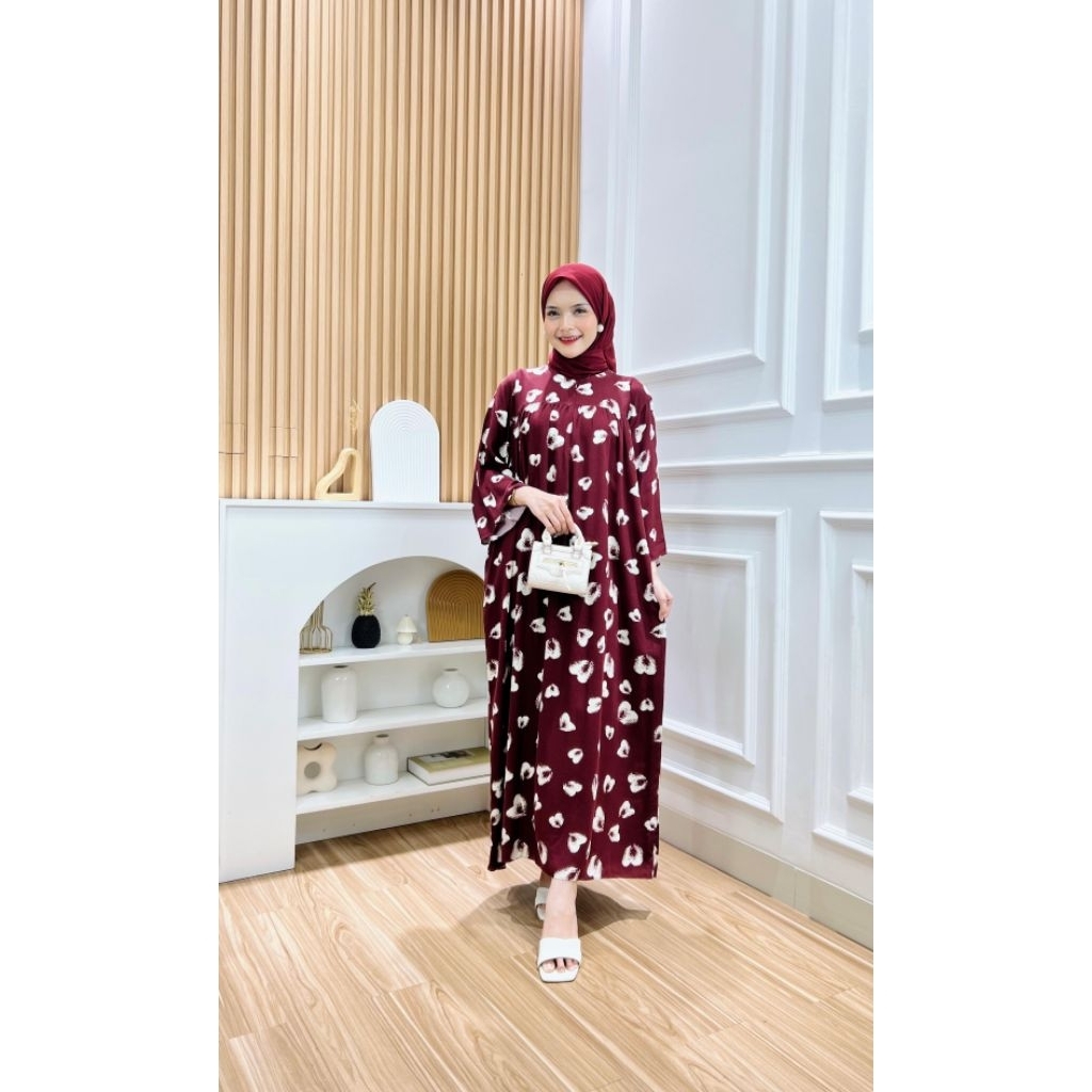 Daster gamis original Kanaya / hd.id / Daster lengan panjang / Daster gamis Kanaya/hd.id motif baru 