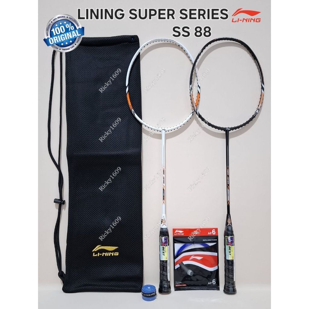 RAKET BADMINTON LINING SUPER SERIES SS 88 - RAKET LINING SS 88 (HIGH TENSILE SLIM SHAFT) ORIGINAL