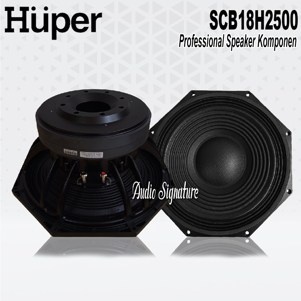 Komponen Speaker 18 Inch HUPER H2500 | H 2500 Double Magnet 2500 Watt Original