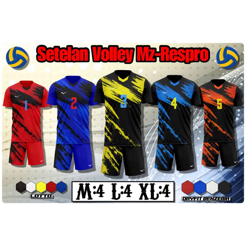 BAJU SETELAN OLAHRAGA BOLA VOLLY MURAH / SETELAN VOLLY LUSINAN